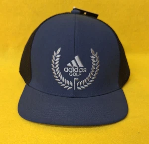Adidas Golf marineblau Snapback Baseball Trucker-Stil Kappe oder Mütze Netzrücken - Bild 1 von 23