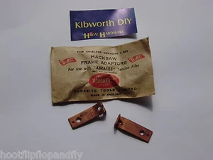 1 SET ABRAFILE HACKSAW FRAME ADAPTORS CLIPS USE WITH TENSION FILES SAW FRAME - Picture 1 of 1