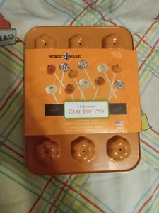 Halloween Cake Pop Pan Nordic Ware Orange Holiday Non Stick 12 Count Baking - Picture 1 of 2