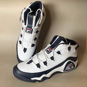 Herren FILA Grant Hill 1 Basketballschuhe weiß/marine/rot Gr. 17 Retro 1BM00636-125 - Bild 1 von 8
