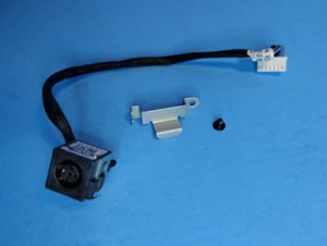 Dell Latitude E6420 DC Power Jack Cable w/ Bracket & Screw DC30100CF00 CJ28J - Picture 1 of 1