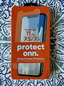 ONN. Protect Glass Screen Protector for iPhone X/XS/11Pro Factory Sealed NEW - Photo 1 sur 2