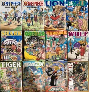 Set of 12 ONE PIECE COLOR WALK 1 to 10, STRONG WORLD & PIRATE RECIPES set - Picture 1 of 12