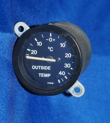 1977-1990 Rolls Royce Silver Shadow Wraith II Outside Temperature Gauge Tested - Image 1 of 4