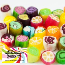 1kg Rock Candy Fruit Assorted boiled bulk lollies - Wedding Favours Party