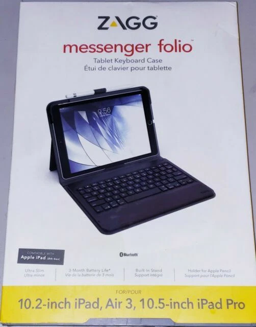 ZAGG ID9RMK-BB0 Rugged Messenger 7 Color Backlit Case and Bluetooth Keyboard