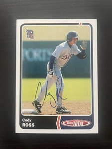 2003 Topps Total #671 Cody Ross Detroit Tigers Signed Card Autographed