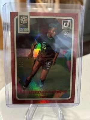 2023 Panini Donruss FIFA Women's World Cup - Red #125 Rasheedat Ajibade 209/299 - Image 1 of 2