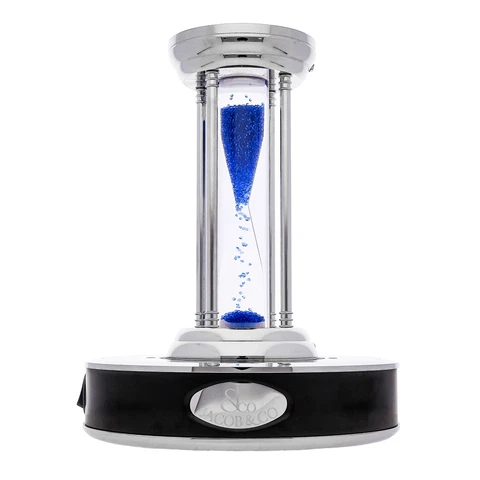 Jacob & Co. Hourglass Desk Clock Stainless Steel Blue Dial 91946309 Cover