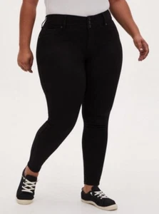 Torrid Jegging Skinny Super Stretch High-Rise Jeans Black Plus Size 26 - Picture 1 of 9