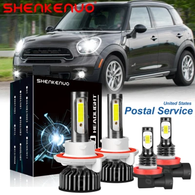 For Mini Cooper Countryman/Paceman 2011-2016 LED Headlight Fog Light Bulbs Kit - Image 1 of 4
