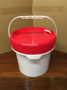 Eimer 10L Quick Click Kunststoff Lebensmittel Wasserdicht Krokette Samen Schraubbar NEU - Bild 1 von 8