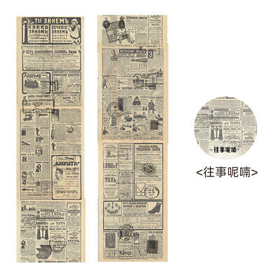Retro Magazine Space Washi Tape Bullet Journal Diy Scrapbook Decorative Stickers • 2.83€