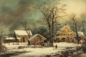 Poster: Winter In The Country: A Cold Morning, 1863 - Picture 1 of 1