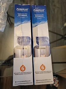 2-Pack New Pureplus Replacement Water Filter RFC6600A 6 Month FACTORY SEALED - Picture 1 of 2
