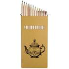 12 x 'teapot' Long 178mm Coloured Pencils / Pencil Set (PE00057485)