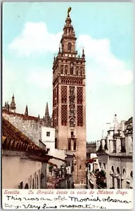 Postal Sevilla La Giralda Desde la Calle de Mateos Gagon España - Imagen 1 de 2