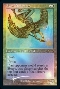 Magic the Gathering Retro Frame Aven Mindcensor Foil Promo FNM Friday Night MtG - Picture 1 of 1