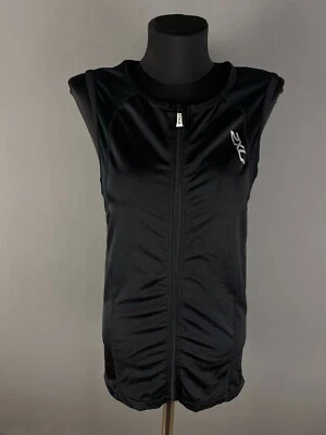 2XU женщин сжатия Майка Джерси черный спереди молнии размер L - Изображение 1 из 4