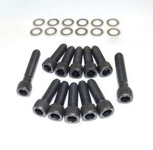 SB Dodge Mopar Allen Socket Black Oxide Grade 8 Intake Manifold Bolt Kit NEW - Bild 1 von 2