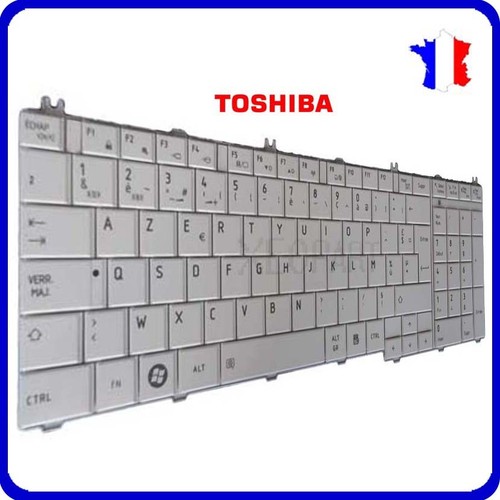 Clavier AZERTY Français Neuf Pour Toshiba Satellite Pro L850 – Clavier Complet Blanc, Pièce De Rechange