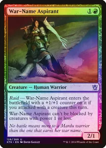 War-Name Aspirant Foil Khans of Tarkir #126 MTG Magic the Gathering NM 2Fire - Picture 1 of 1
