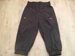 Puma beautiful 3/4 sports pants black size 140 NWOT  1016 - Picture 1 of 2