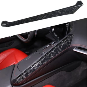 Panel de ajuste lateral central de fibra de carbono forjada para pasajeros para Corvette C8 2020-2023 - Imagen 1 de 15