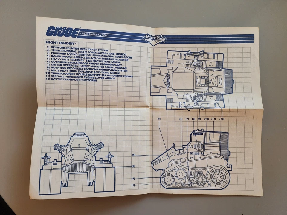 De colección GI Joe Night Force Night Raider Triple T planos solo Hasbro ARAH Foto 1 de 4