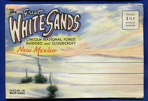 White Sands Ruidoso Cloudcroft New Mexico Postcard Folder PF813 - Picture 1 of 3