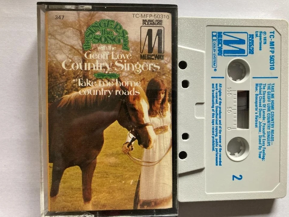 THE GEOFF LOVE COUNTRY SINGERS - TAKE ME HOME COUNTRY ROADS - CASSETTE - Image 1 of 1