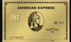 GOLD American Express METAL card. Cancelled. Collectible. - Picture 1 of 2