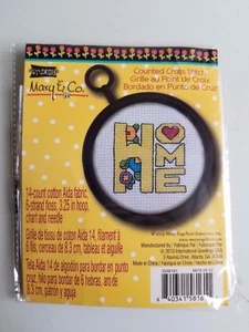 NEW! Mary & Co Studio 18 Counted "Home" Cross Stitch Kit - Picture 1 of 2