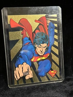 1993 SkyBox The Return of Superman Foil #SP4 The Adventures of Superman! - Image 1 of 2
