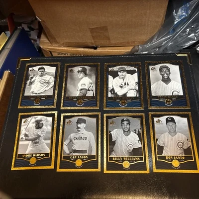 2001 UD SP Legendary Cuts Chicago Cubs 8 Card Lot Banks Anson Ryno Hack Wilson - Image 1 of 4