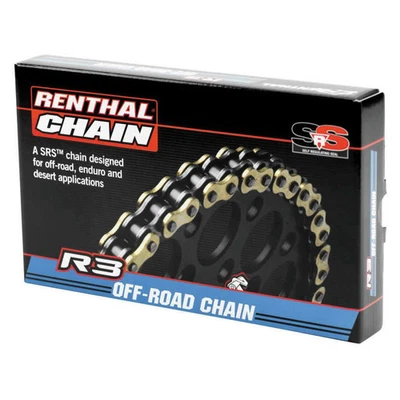 Cadena Renthal 520 R3-3 SRS - Oro, 120 eslabones C416 Foto 1 de 4