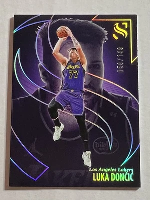 2024-25 Panini Silhouette LUKA DONCIC /149 Holo Silver Prizm SP #6 LA Lakers - Image 1 of 4