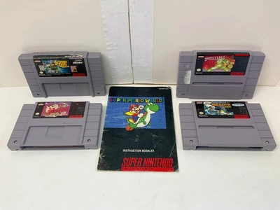 Tested ! SNES Lot 4 Battle Clash/Taz-Mania/Scooby-Doo Mystery Mario World Manual - Image 1 of 4