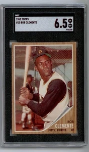 1962 Topps Baseball Card / ROBERTO “BOB” CLEMENTE #10, SGC 6.5, EX/NM+ - Picture 1 of 2