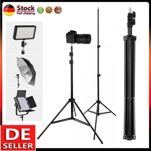 2m Einstellbare Studio Photo Stativ Lampenstativ Lichtstativ Für Blitz Softbox - Bild 1 von 24