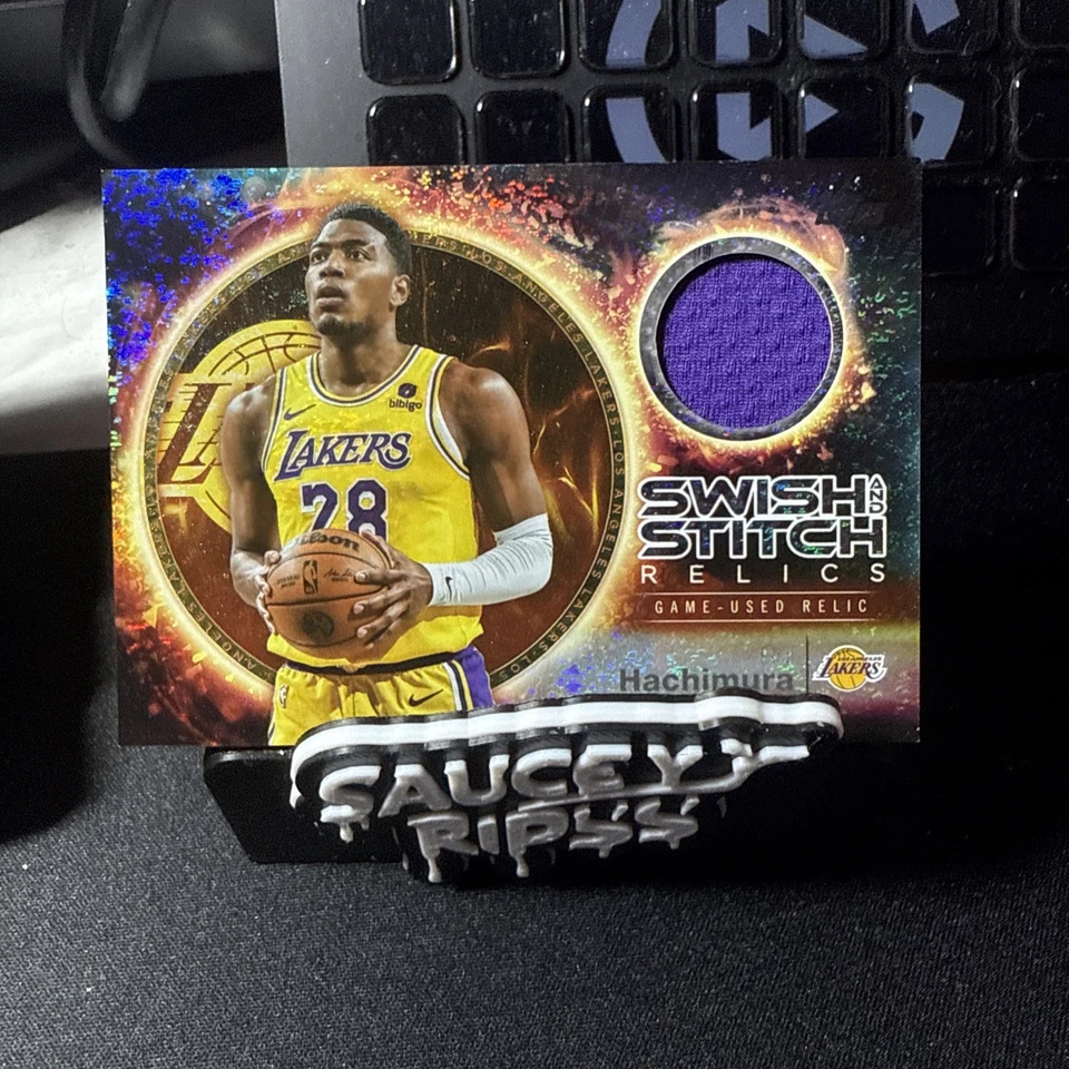 2025 Topps - Swish and Stitch Rui Hachimura Holofoil Game-Used Relic  Lakers - Image 1 of 1