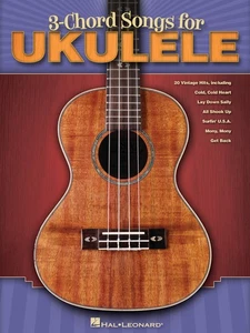 3-Chord Songs for Ukulele Vocal Sheet Music Easy Chords & Lyrics 20 Tunes Book - Picture 1 of 1
