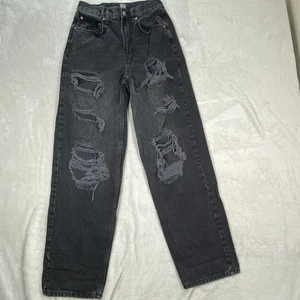 BDG Urban Outfitters Jeans Womens 27 High Rise Baggy Distressed Ripped Denim Pan - Picture 1 of 10