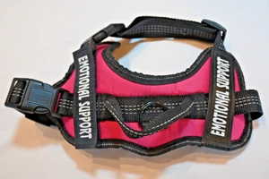 Markenloses kleines Hundegeschirr "Emotional Support", rosa - Bild 1 von 3
