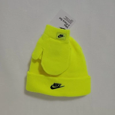 Nike Niño Pequeño - 2T-4T - 2 Piezas - Juego de Gorros/Mitones - Voltios - 7A2961-F68 Foto 1 de 3