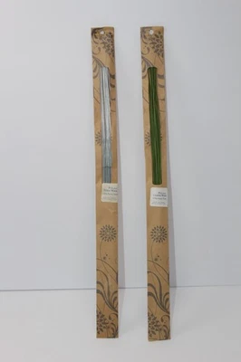 NOS Lot of 2 VTG Panacea 18 Gauge 12pc Cloth & 20pc Stem Wire 18" Crafts Floral - Image 1 of 4