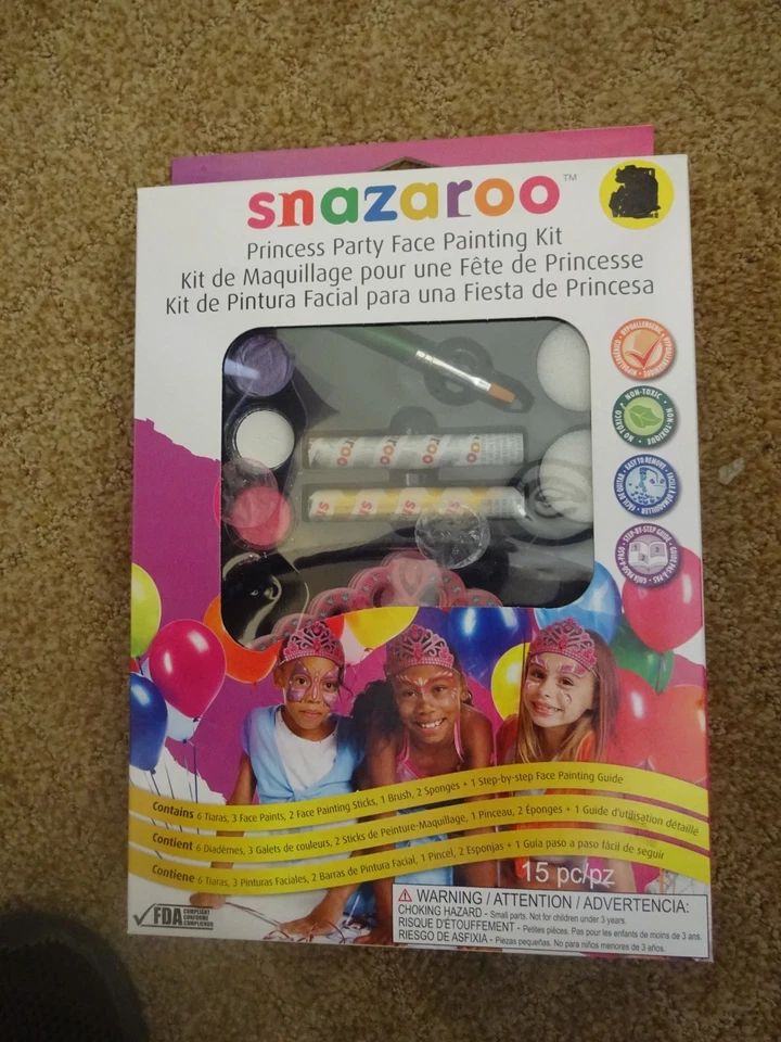 NEW SNAZAROO PRINCESS PARTY FACE PAINTING KIT -GREAT FOR PARTIES - Image 1 of 1