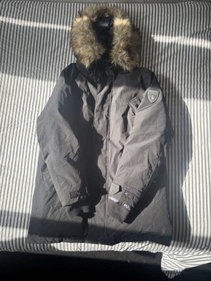 Polo Ralph Lauren Men’s Fur Hoodie Long Puffer Jacket Men’s Large - Image 1 of 4