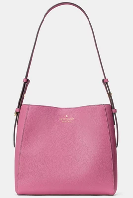 Bolso tipo cubo mediano de cuero granulado rosa Kate Spade Juliette KM546 NUEVO CON ETIQUETAS $359 Foto 1 de 4
