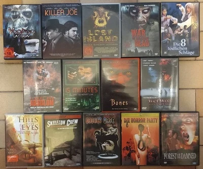 DVD Filmpaket * 14 Filme * Action * Horror * SciFi * aus Sammlung * FSK 16/18 - Bild 1 von 4